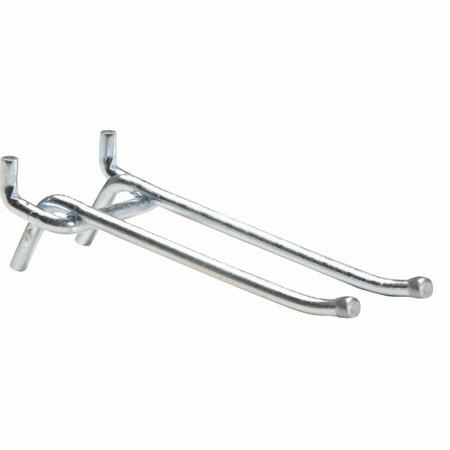 ALL-SOURCE 4 In. Double Arm Ball Tip End Straight Pegboard Hook YF-2061